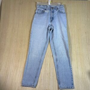 Vintage Levis 550 Jeans Womens 7 Med Light Wash 90s Relaxed Fit Tapered Leg